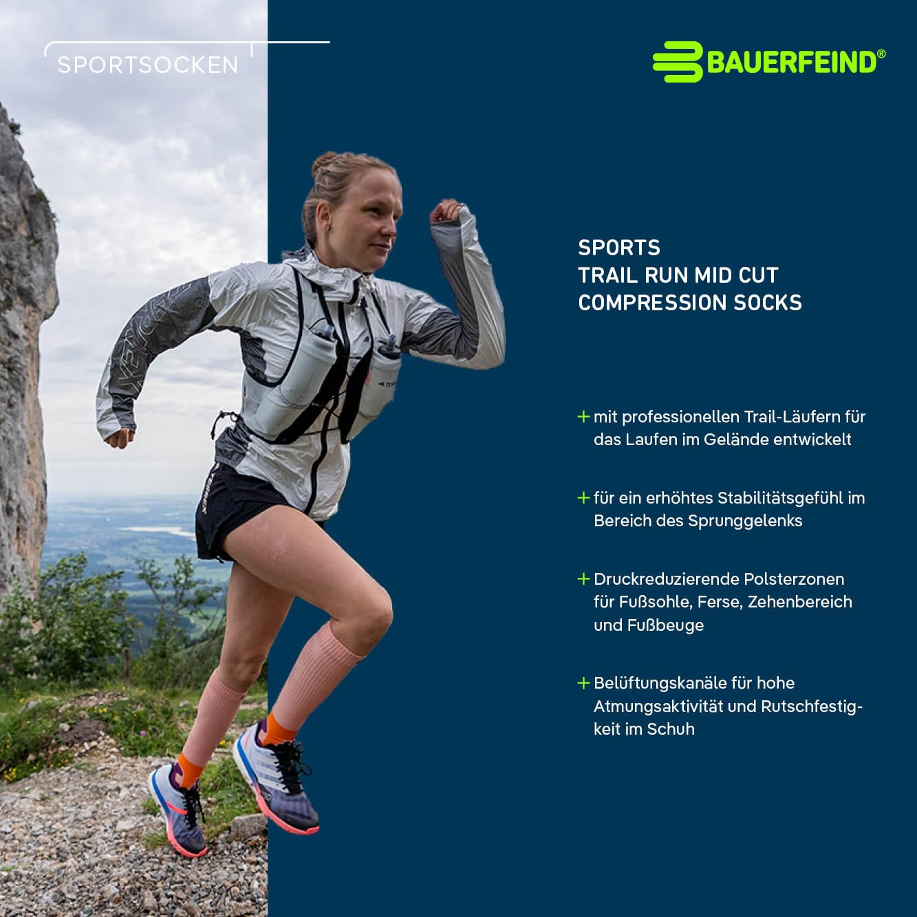 bauerfeind-trail-run-mid-cut-socks-trailrunning-socken image 6
