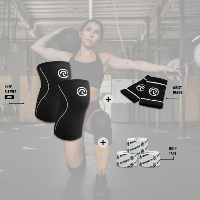 rehband-rx-kit-starter-knee-sleeve-5mm-wrist-bands-power-wrap-set image 1