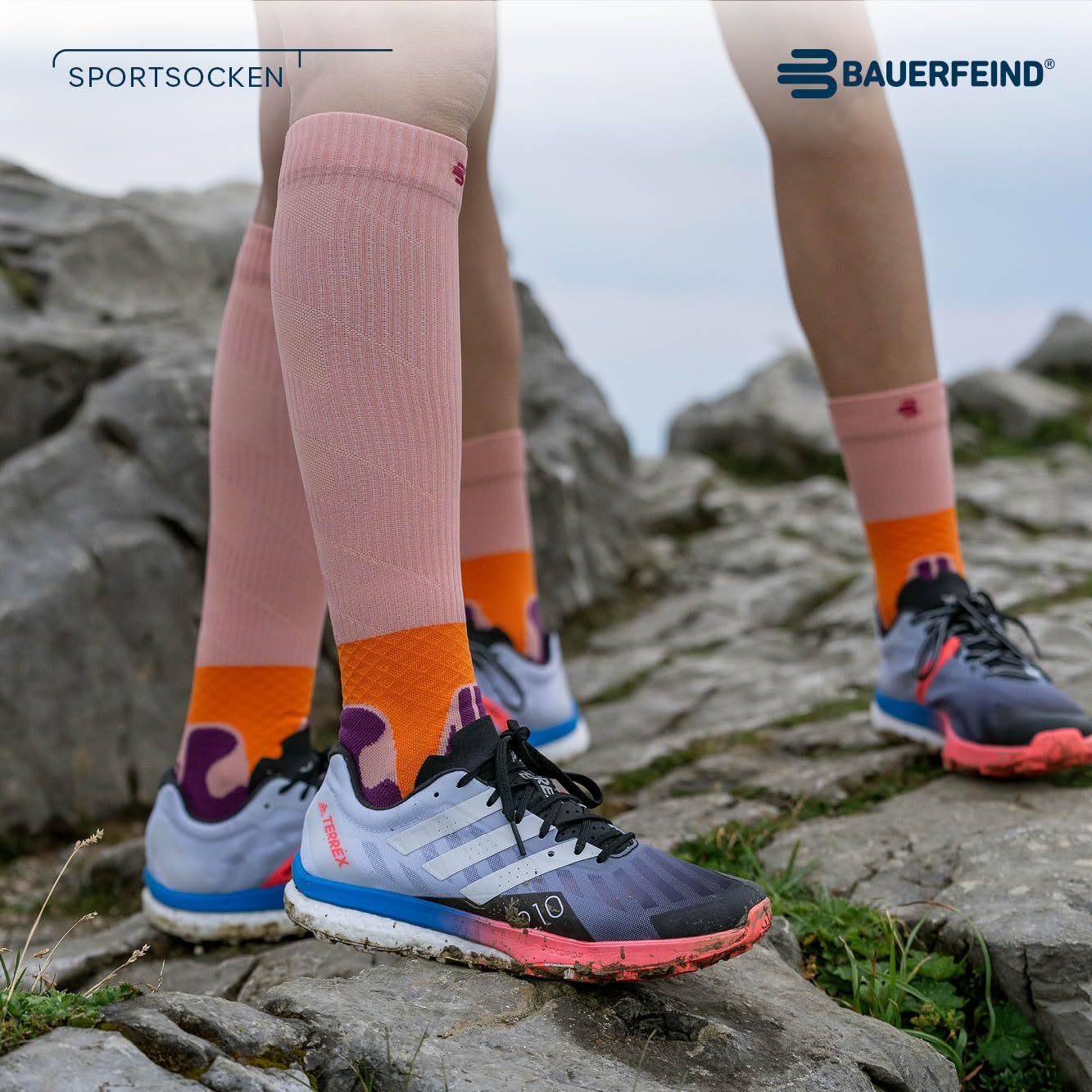 bauerfeind-trail-run-mid-cut-socks-trailrunning-socken image 8
