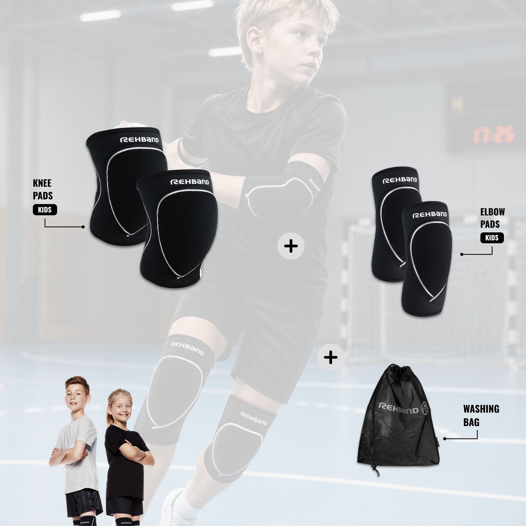 rehband-handball-kit-junior-prn-knie-und-ellenbogenschoner-f-r-kinder image 1
