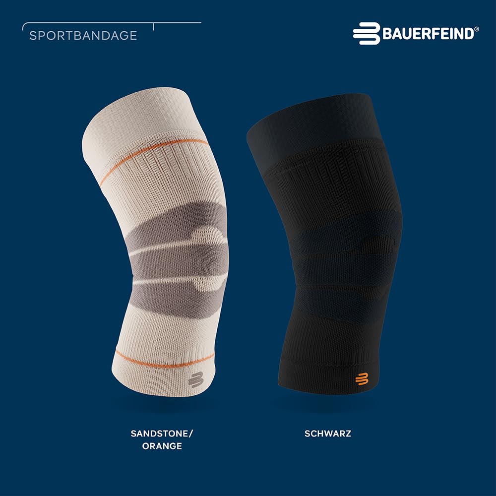 bauerfeind-outdoor-compression-knee-support-kniebandage-gr-m-sandstone-orange image 7