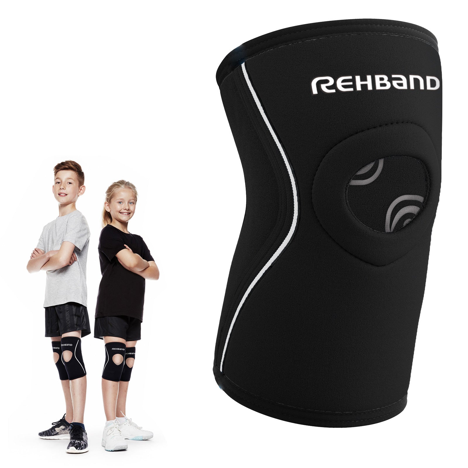 rehband-ud-knee-sleeve-patella-opening-junior-kniebandage-kinder image 1