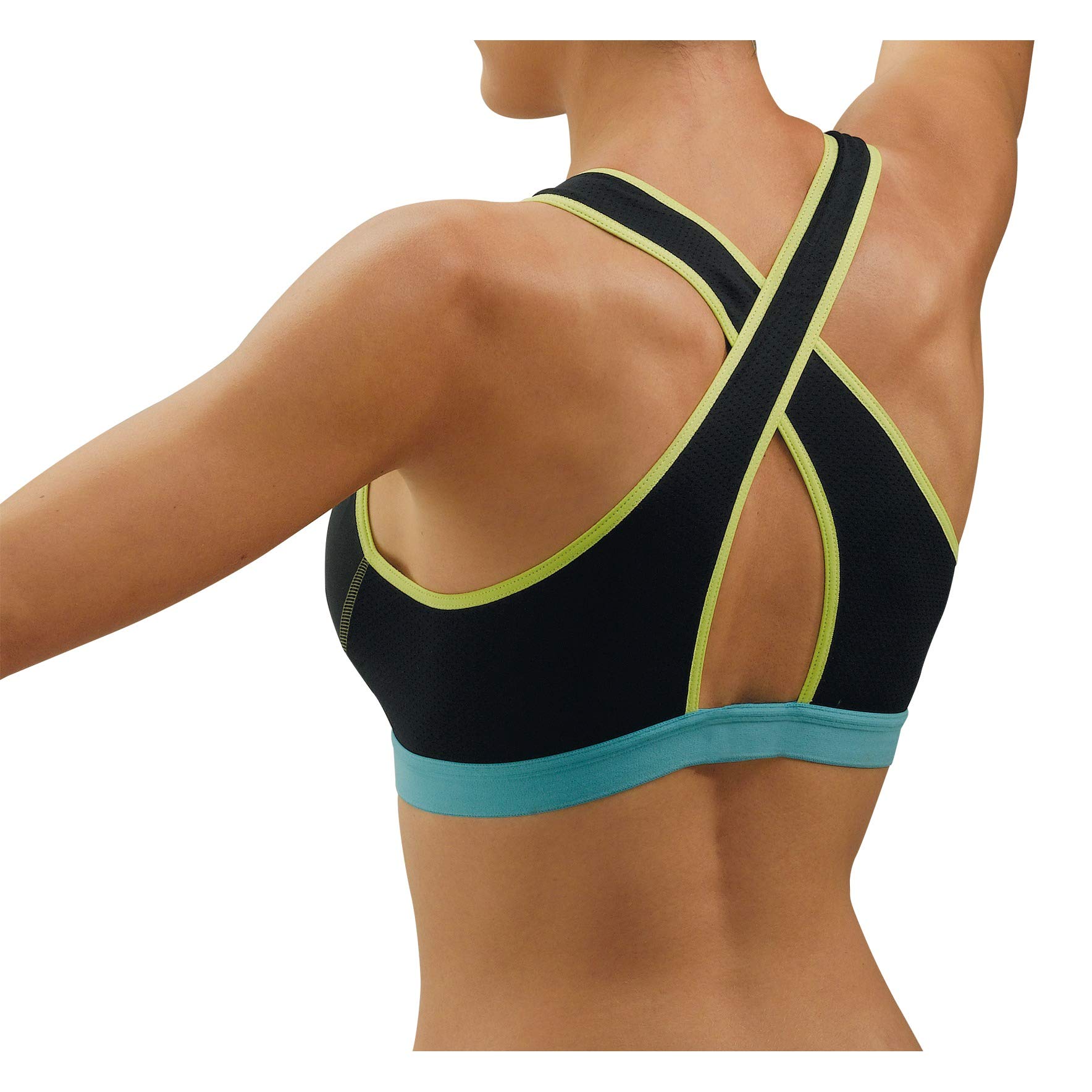 thuasne-cross-back-sport-bh-schwarz-blau-gelb-gr-e-70a image 4