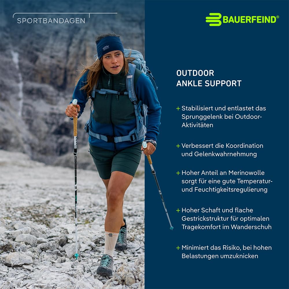 bauerfeind-outdoor-ankle-support-sprunggelenkbandage-xl-merino image 5