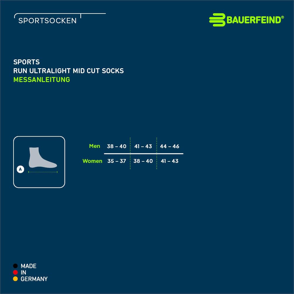 bauerfeind-run-ultralight-mid-cut-socks-sportsocken-1-paar image 7