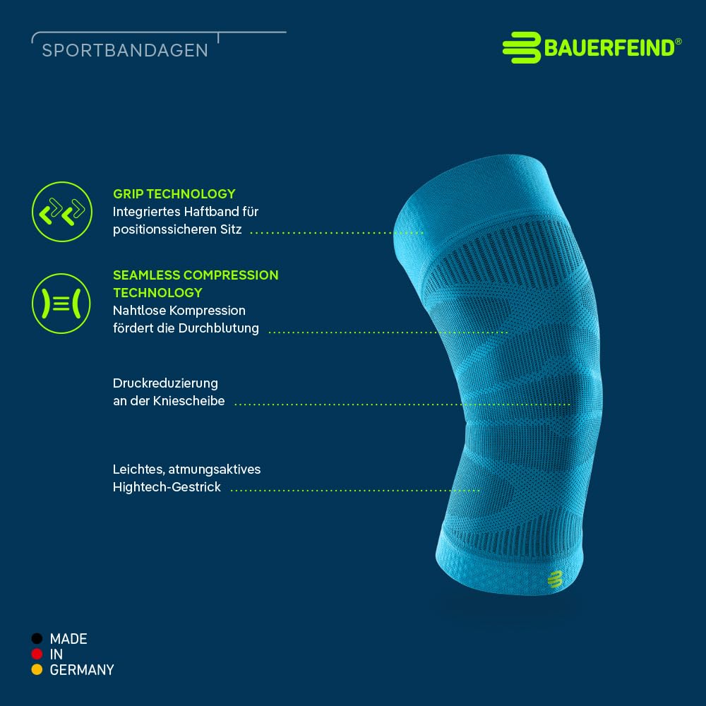 bauerfeind-sports-compression-knee-support-kniebandage-marineblau-s image 2