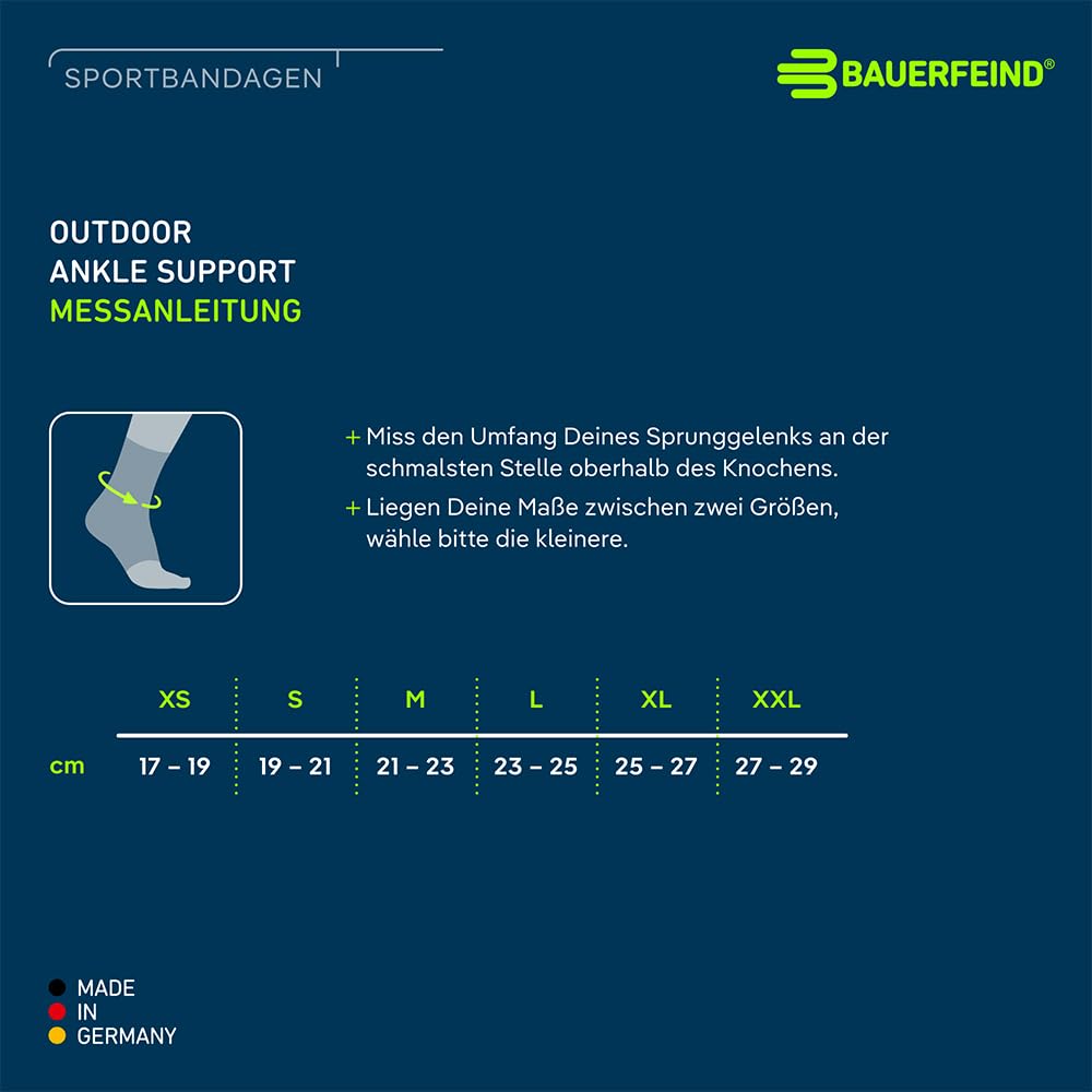 bauerfeind-outdoor-ankle-support-sprunggelenkbandage-xl-merino image 6