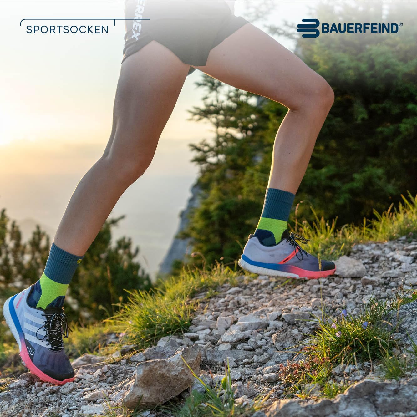 bauerfeind-trail-run-mid-cut-socks-trailrunning-socken image 2