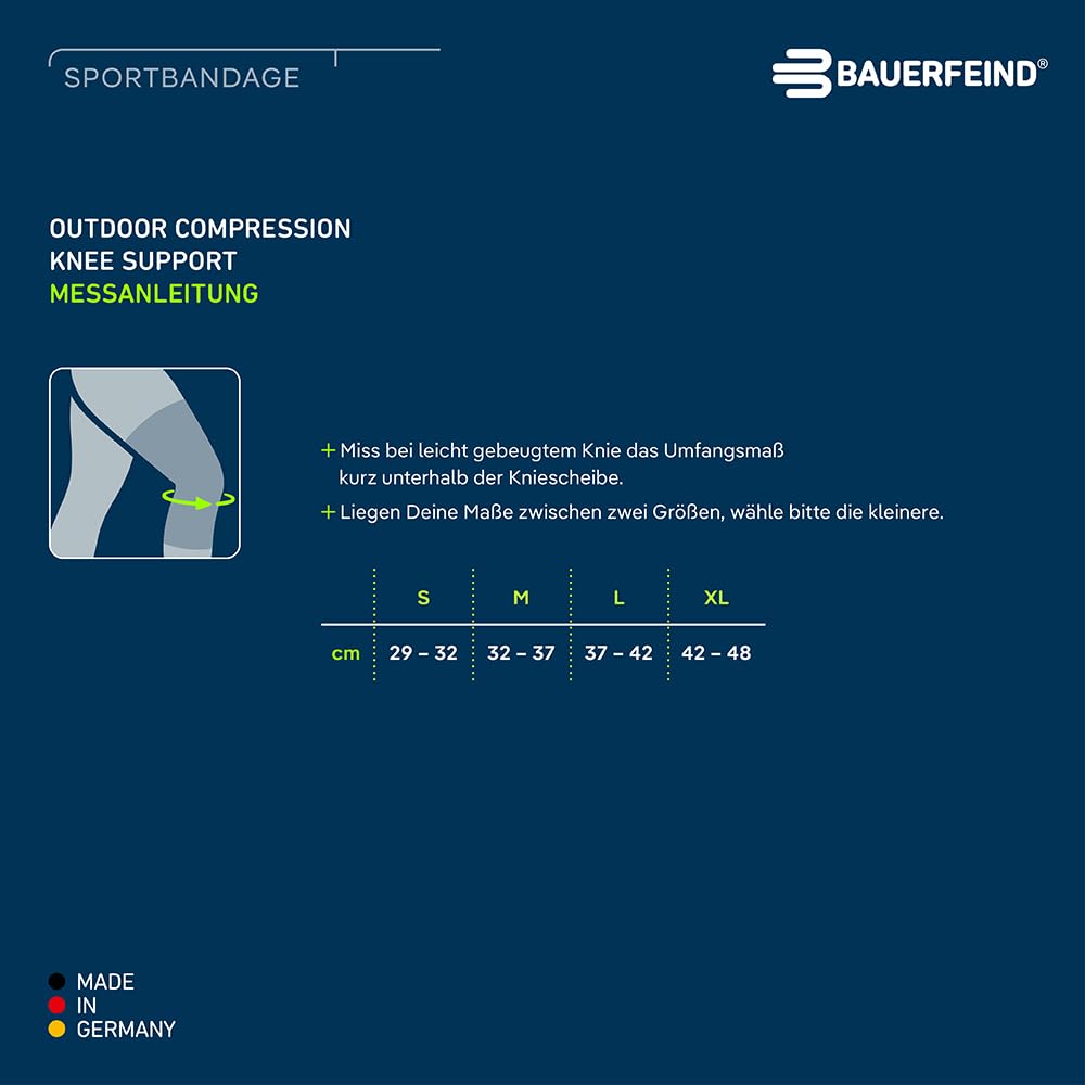 bauerfeind-outdoor-compression-knee-support-kniebandage-gr-m-sandstone-orange image 4