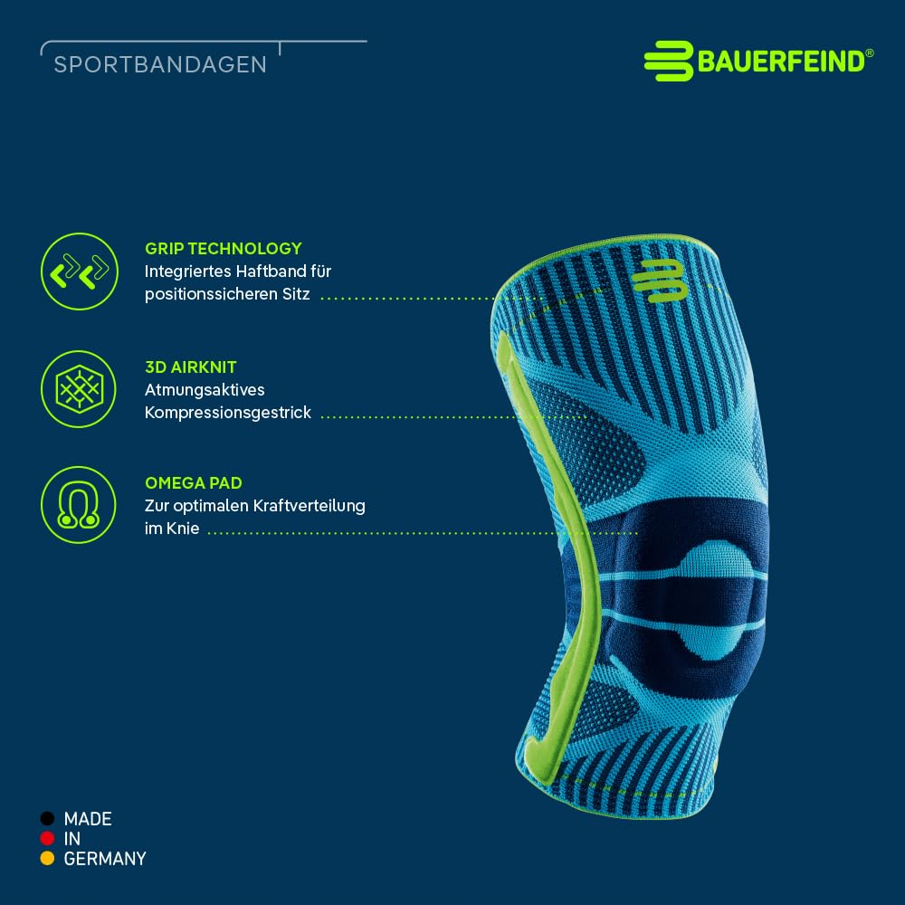 bauerfeind-knee-support-kniebandage-mit-silikonring-gr-l-rivera image 2