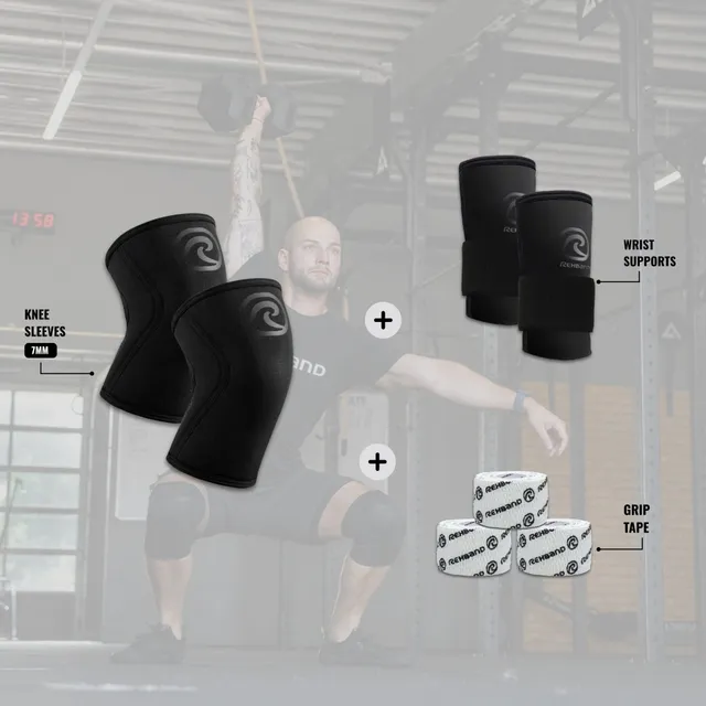 rehband-rx-kit-pro-set-knee-sleeve-7mm-wrist-support-power-wrap image 1