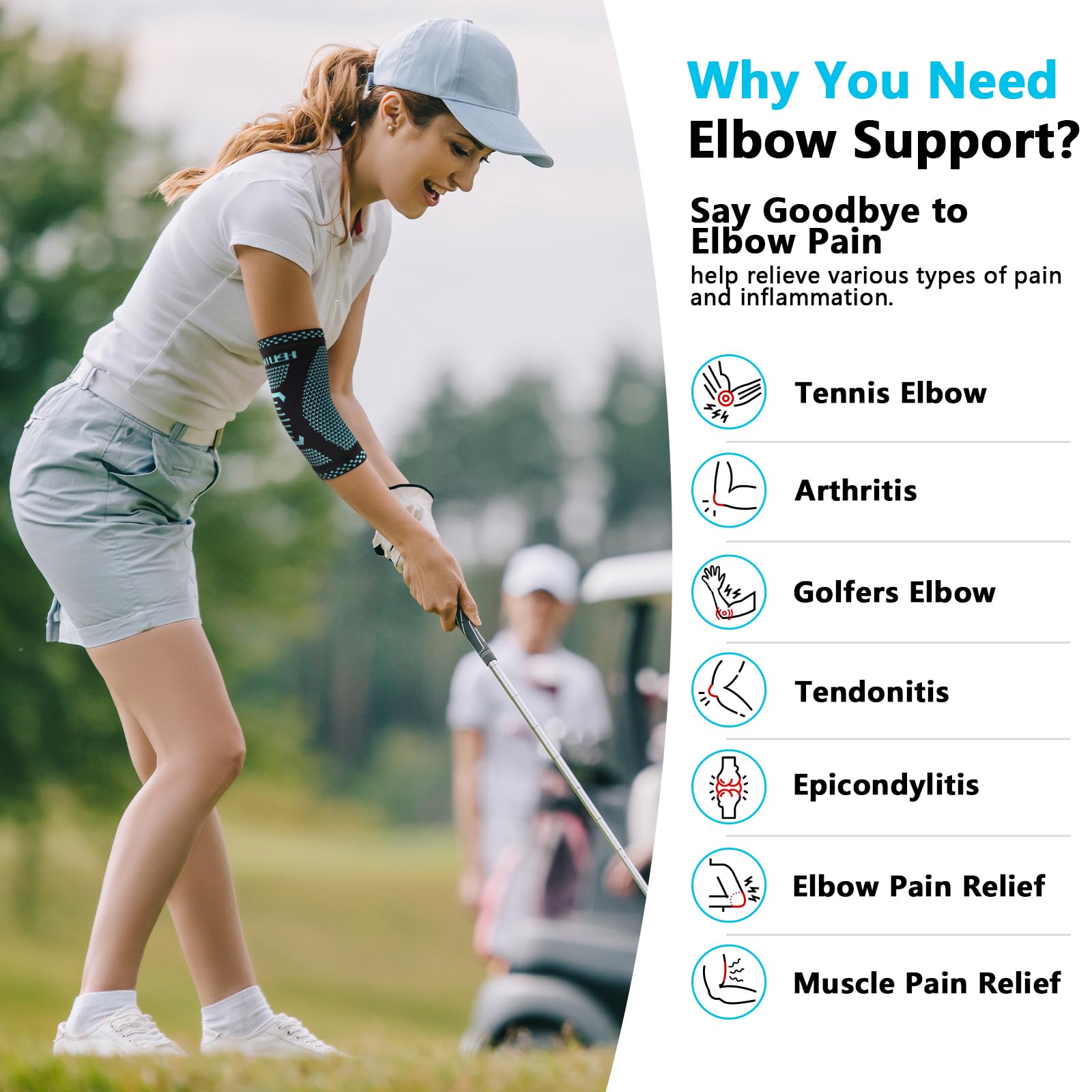lexniush-ellenbogenbandage-xl-tennisarm-golferarm-kompression-schwarz-blau image 4