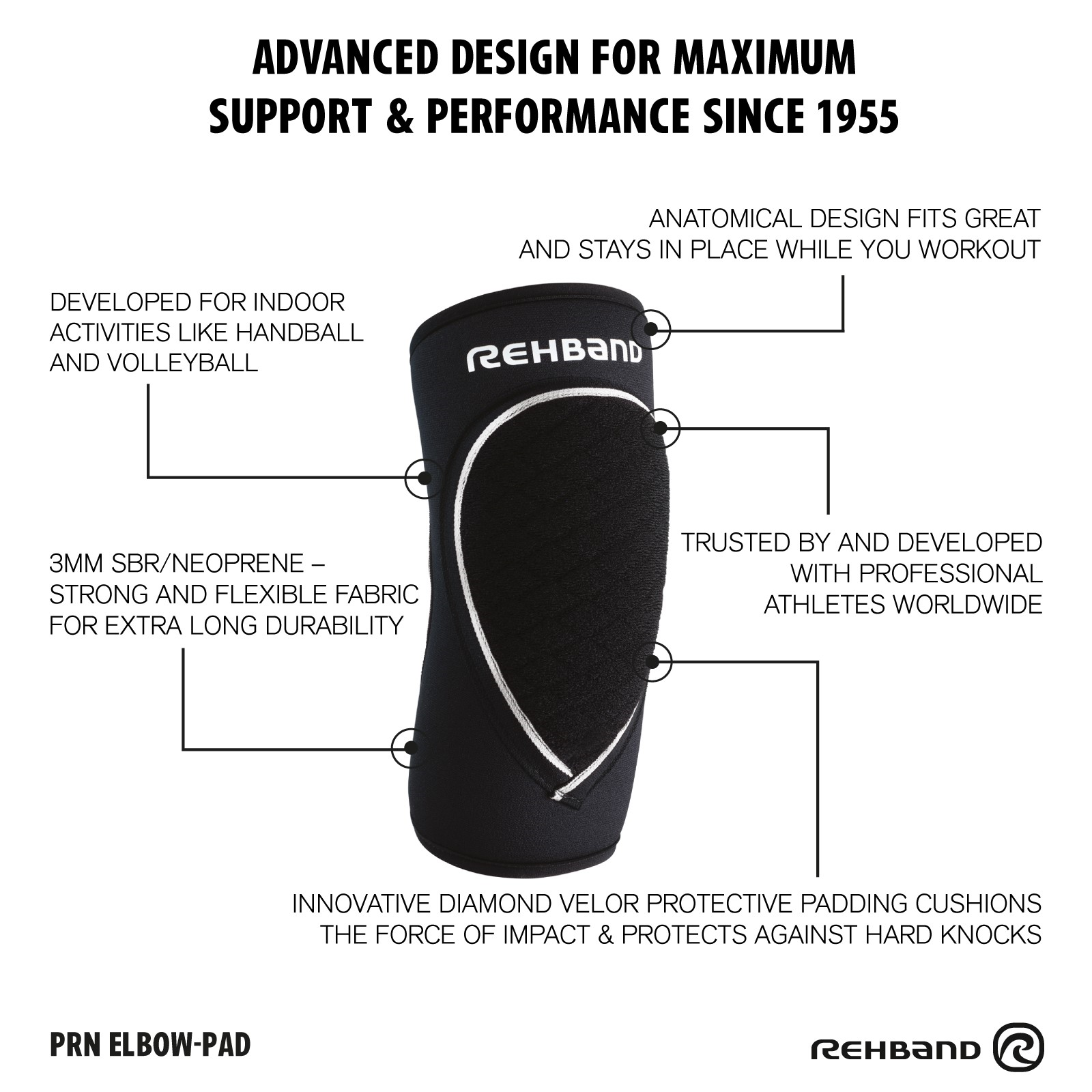 rehband-prn-elbow-pad-3mm-ellenbogenschoner image 8