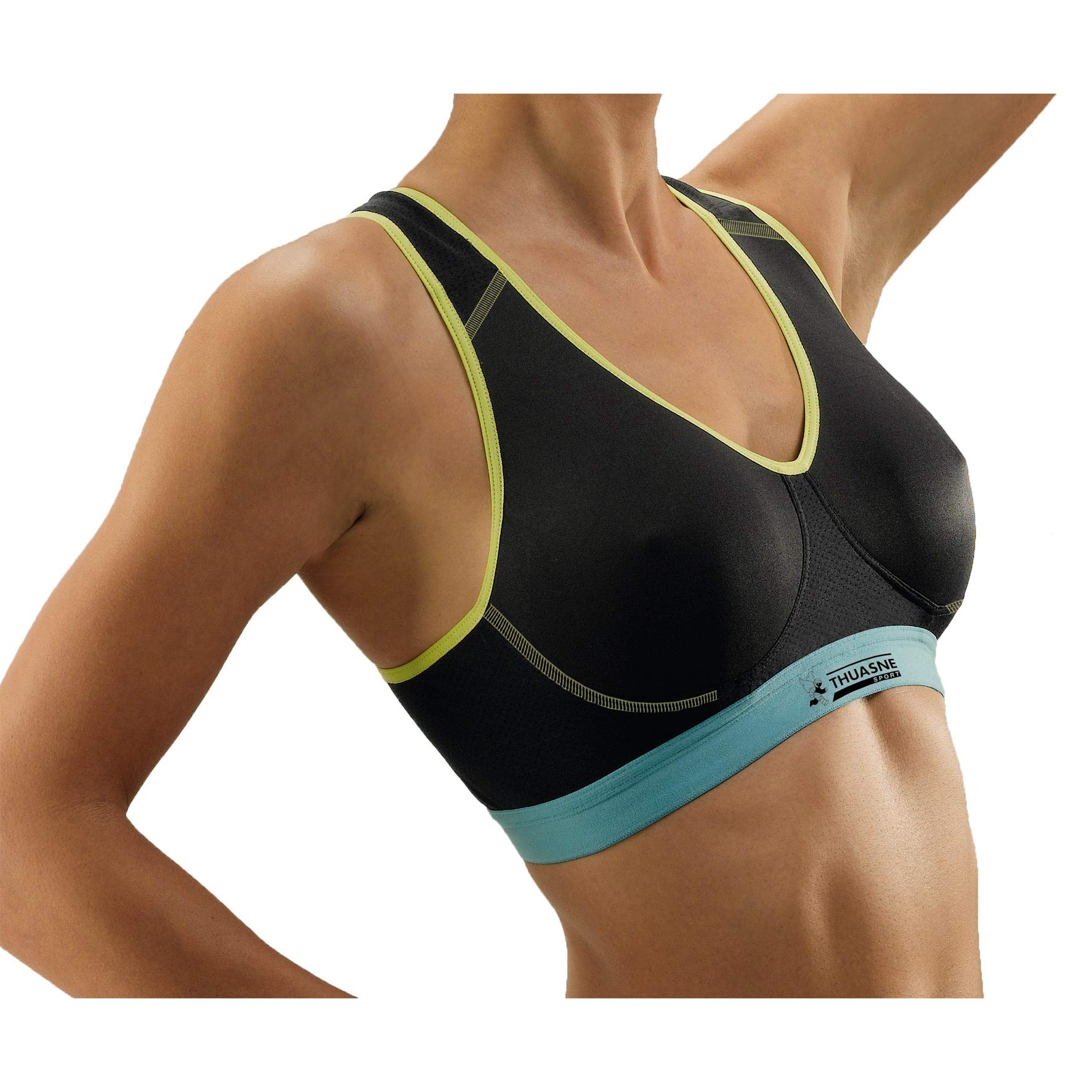 thuasne-cross-back-sport-bh-schwarz-blau-gelb-gr-e-70a image 3
