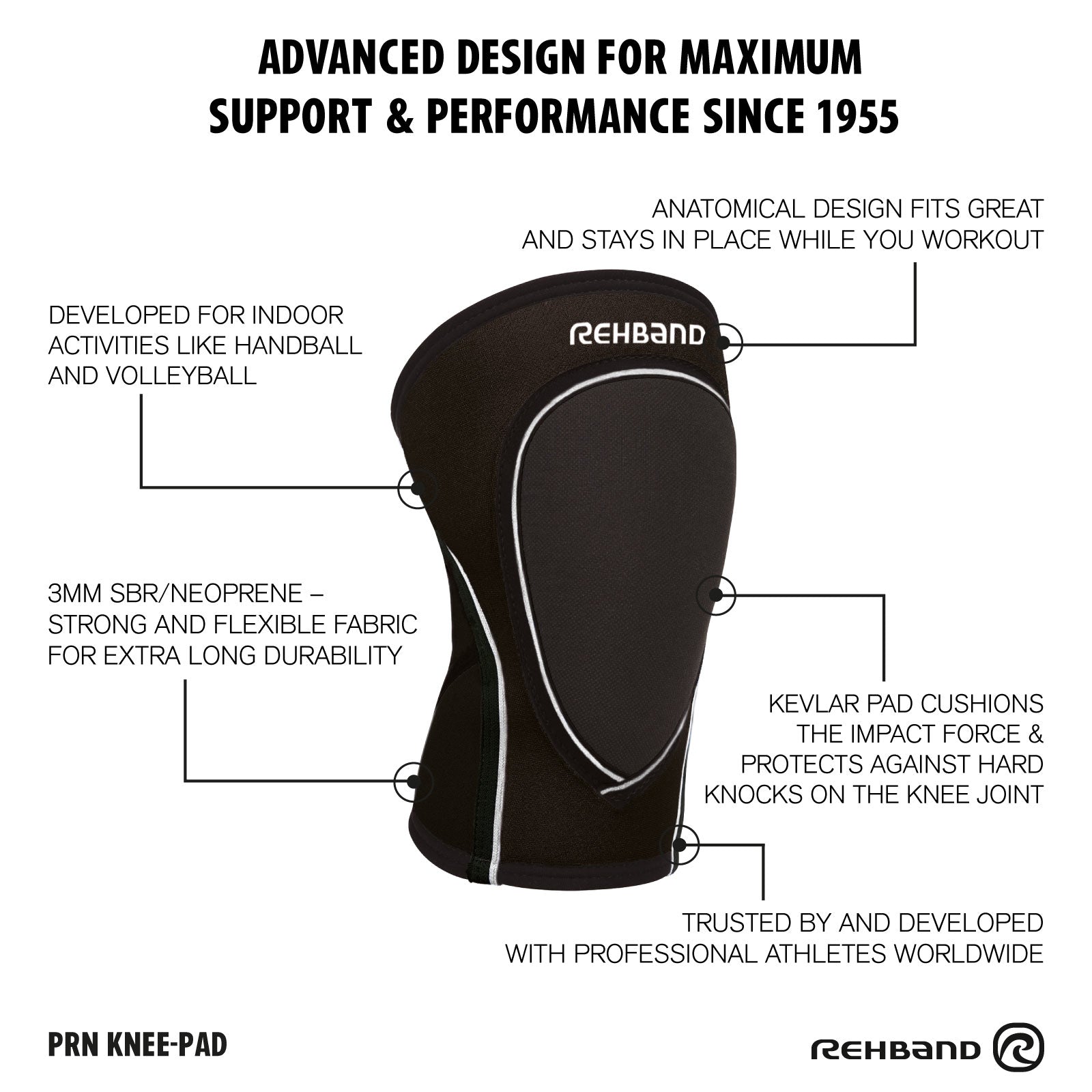 rehband-prn-knee-pad-3mm-knieschoner image 5