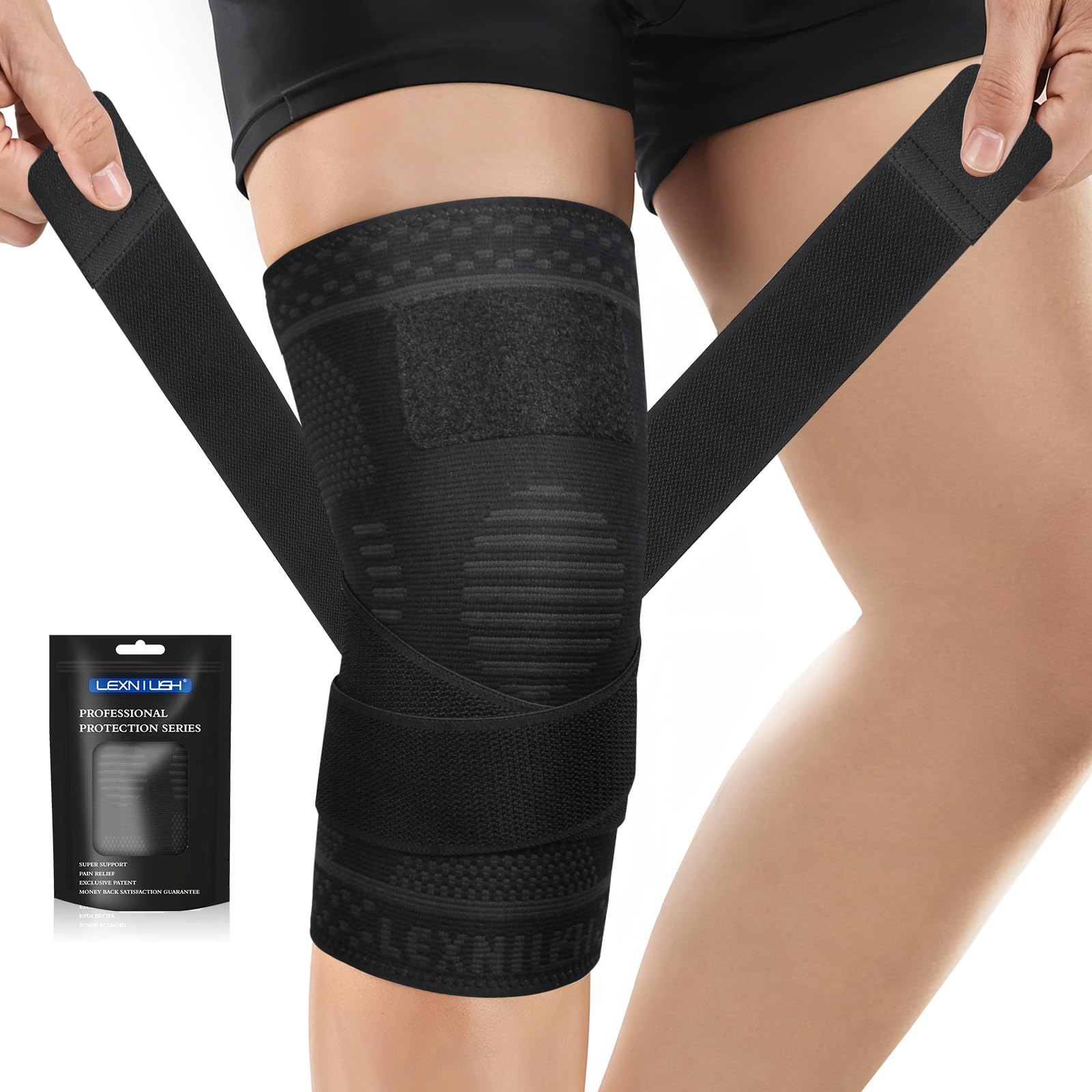 lexniush-kniebandage-mit-riemen-kompression-graublau-3xl image 8