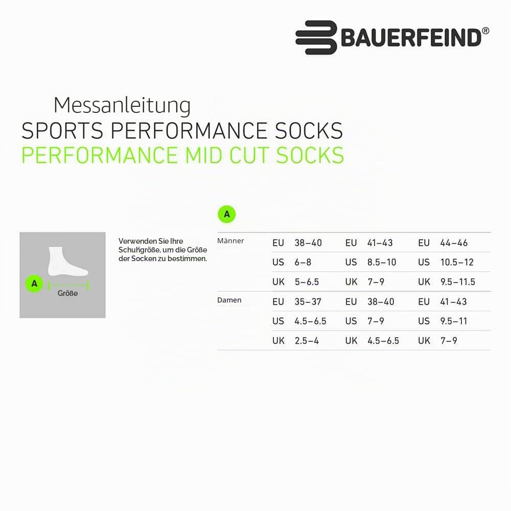 bauerfeind-run-performance-mid-cut-socks-laufsocken-blau-38-40 image 6